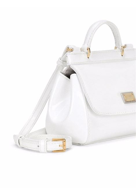 Mini Sicily Bag In White Patent Leather DOLCE & GABBANA KIDS | EB0003-A106787682
