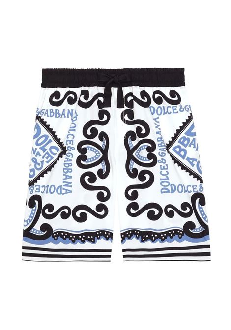 Bermuda Shorts With Marina Print DOLCE & GABBANA KIDS | L43Q28-G7L0JHC4XR