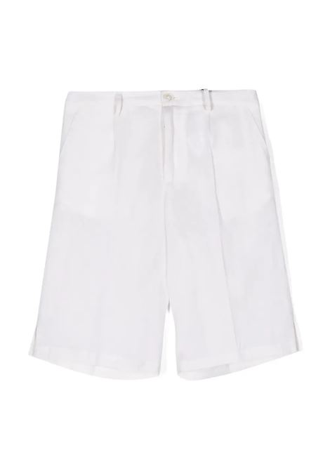 White Linen Bermuda Shorts DOLCE & GABBANA KIDS | L43Q33-FU4LGW4147