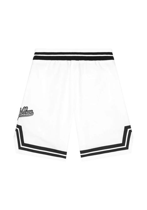White Shorts With Patch Decorations DOLCE & GABBANA KIDS | L43Q35-G7L6VHW5AF