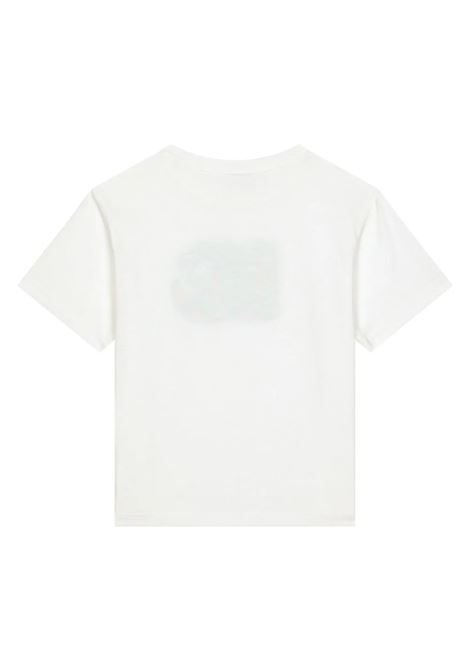 White T-Shirt With DG Logo Print DOLCE & GABBANA KIDS | L4JTEY-G7K8CW0111