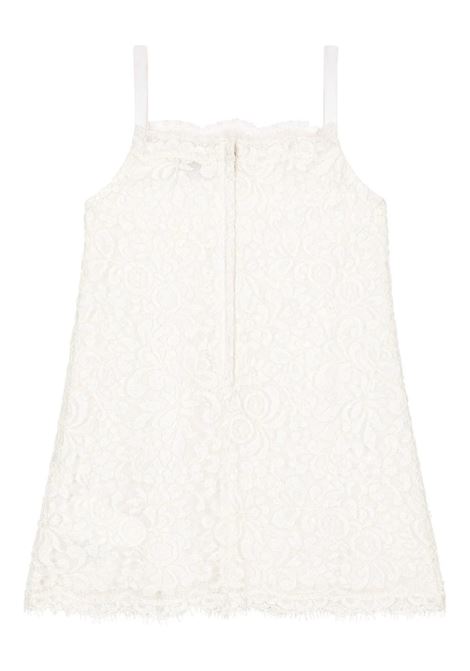 Cordonnet Lace Dress in White DOLCE & GABBANA KIDS | L53DS1-FLM55W0111