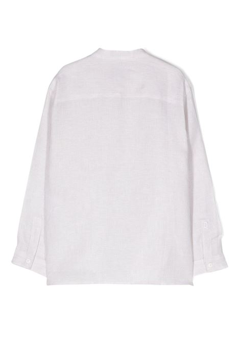 Sand Linen Shirt With Mandarin Collar DONDUP JUNIOR | DMCA016-LI005D143