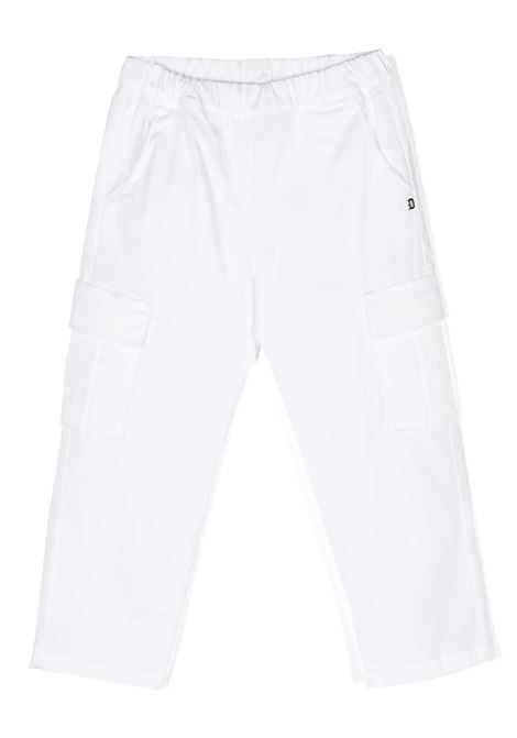White Straight Leg Chino Trousers DONDUP JUNIOR | DMPA041-CE009B000