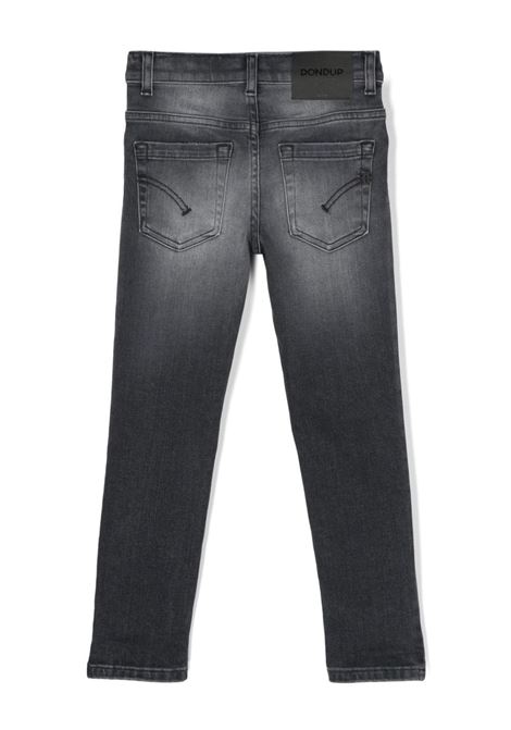 Black George Jeans With Abrasions DONDUP JUNIOR | DMPA054-DS039N999