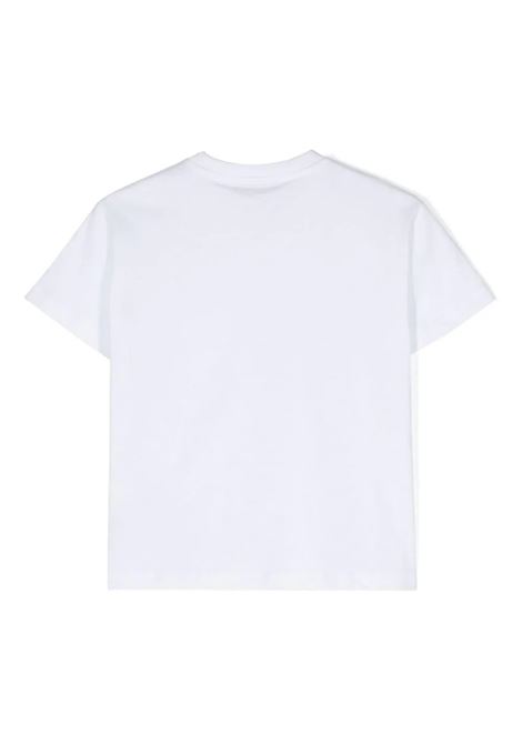 T-Shirt Bianca Con Taschino e Logo DONDUP JUNIOR | DMTS021-JF054B000