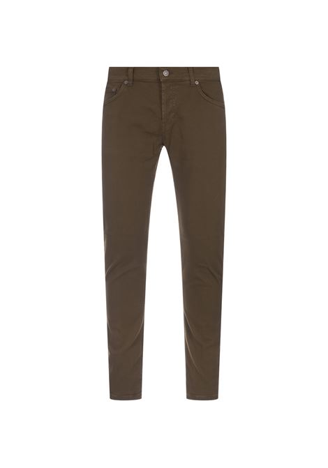 Mius Slim Fit Jeans In Military Green Bull Stretch DONDUP | Trousers | UP168-BS0030 HC5656