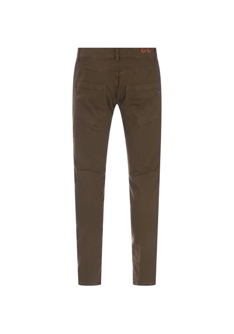 Jeans Slim Fit Mius In Bull Stretch Verde Militare DONDUP | UP168-BS0030 HC5656