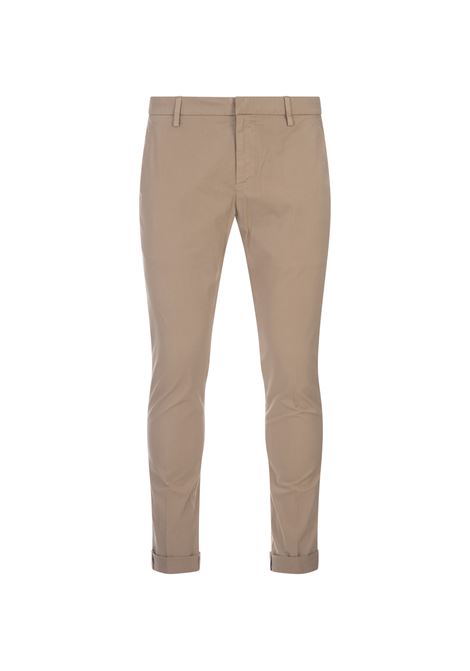 Gaubert Slim Trousers In Hazelnut Light Gabardine DONDUP | UP235-GSE046 PTD016