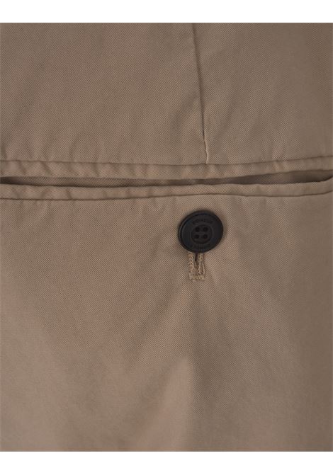 Pantaloni Gaubert Slim In Gabardina Leggera Nocciola DONDUP | UP235-GSE046 PTD016