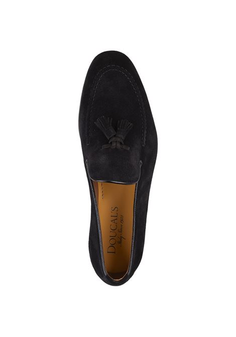 Black Suede Loafers With Tassels DOUCAL'S | DU1080PANNUF231NN00