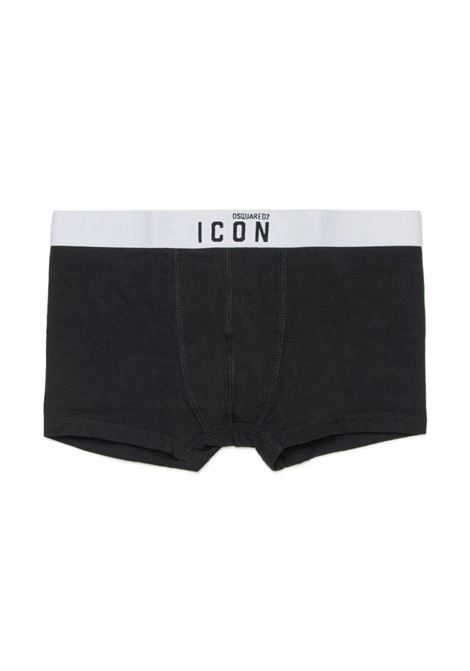 Black Boxer With White Logo Band DSQUARED2 KIDS | DQ2077-D008JDQ900