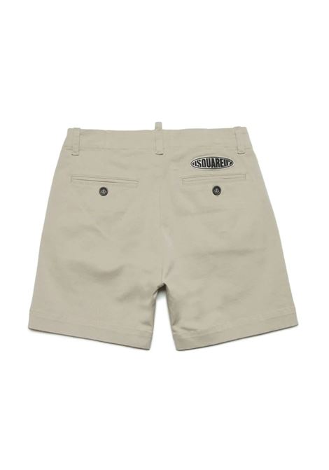 Beige Shorts With Crumpled Effect DSQUARED2 KIDS | DQ2131-D0093DQ717