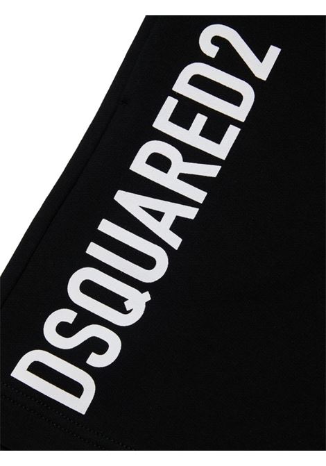 Black Sports Shorts With Logo DSQUARED2 KIDS | DQ2262-D0A4DDQ900