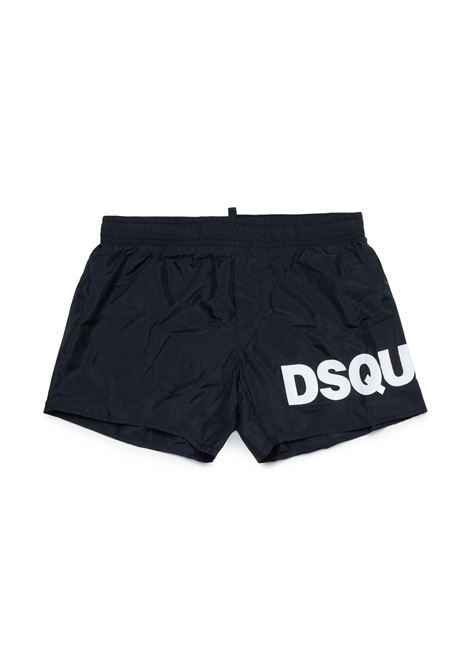 Black Swimsuit With Icon Logo Dsquared2 DSQUARED2 KIDS | DQ2321-D00QKDQ900
