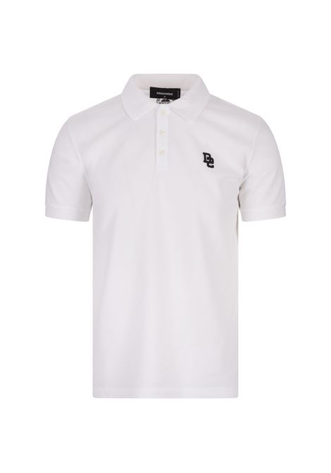 Tennis Fit Polo Bianca DSQUARED2 | S74GL0078-S22743100