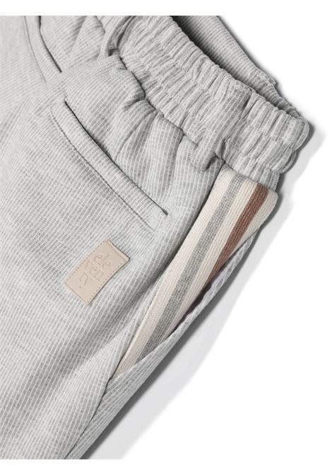 Grey Striped Trousers With Drawstring ELEVENTY KIDS | EU6P60-J0368803AV