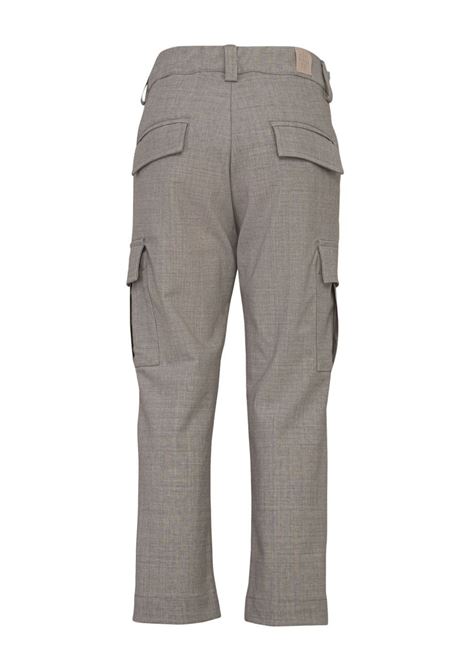 Grey Wool Blend Cargo Trousers ELEVENTY KIDS | EU6Q50-I0206803