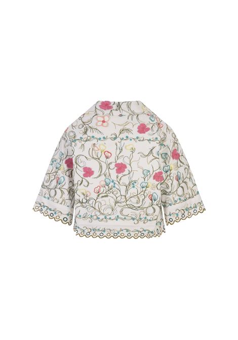 Cotton Embroidered Garden Jacket ELIE SAAB | J0017NS24COE01MULTI COLOR