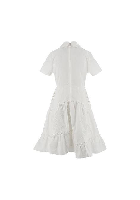 White Shirt Dress With Lace ERMANNO SCERVINO JUNIOR | SFAB023-CA276B000