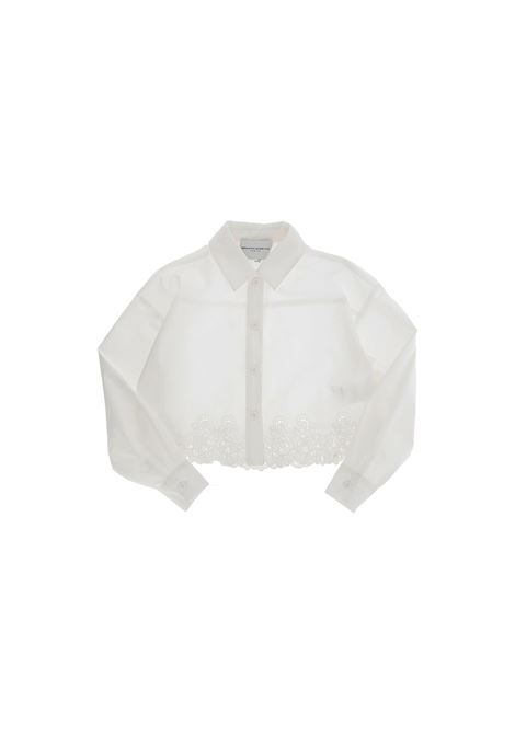 White Shirt With Embroidery ERMANNO SCERVINO JUNIOR | SFCA013-CA276B000