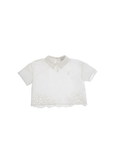 White Top With Embroidery ERMANNO SCERVINO JUNIOR | SFCA014-LC006B000