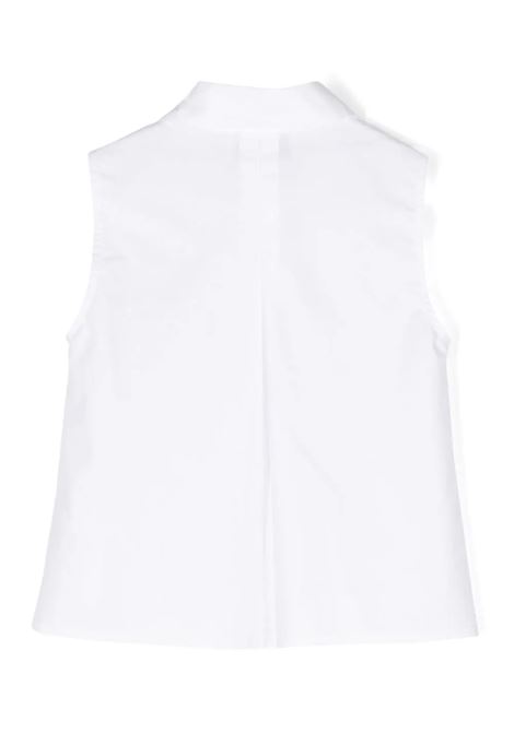 White Sleeveless Shirt With Lace ERMANNO SCERVINO JUNIOR | SFCA017-CA276B000