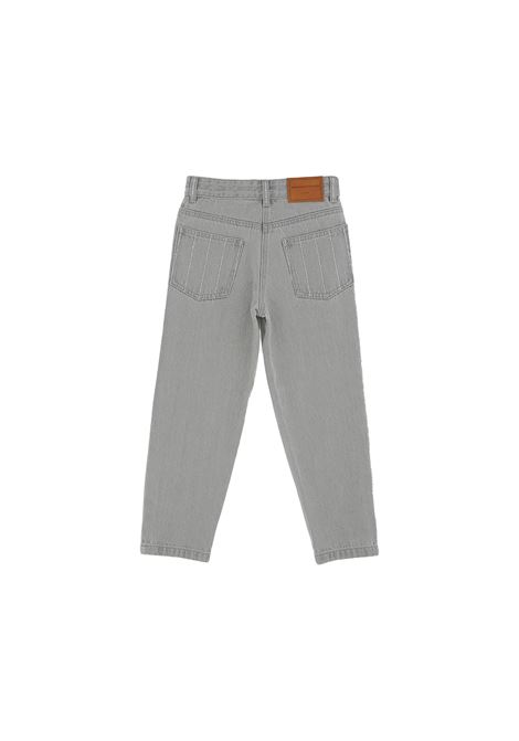 Grey Jeans With Rhinestone Pinstripe Effect ERMANNO SCERVINO JUNIOR | SFPA017-DF0245005