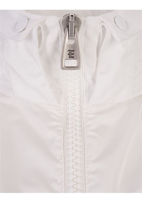 White Windbreaker Jacket With Sangallo Lace ERMANNO SCERVINO | D440D324TEUUJ14201