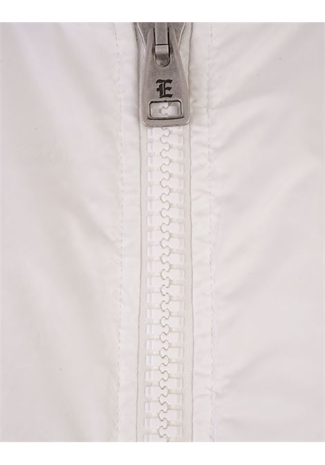 White Short Windbreaker Jacket With Sangallo Lace ERMANNO SCERVINO | D440D325TEUUJ14201