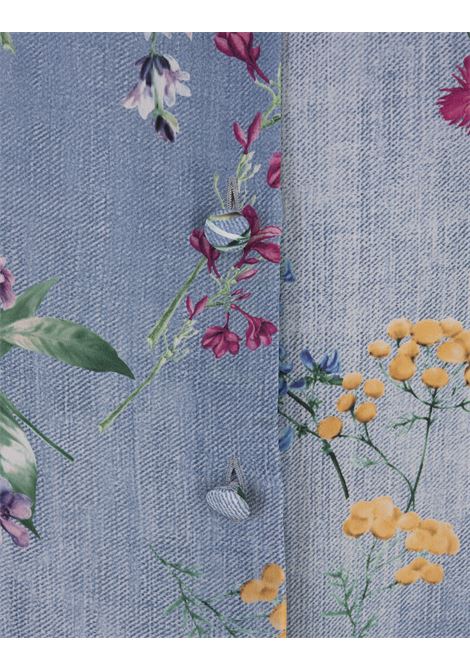 Silk Shirt With Floral Print ERMANNO SCERVINO | D442K309UYFS4405