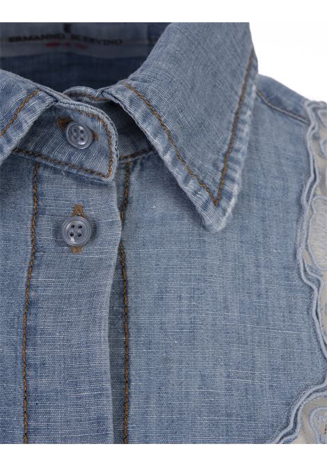 Jeans Shirt With Lace ERMANNO SCERVINO | D442K362GFB94037