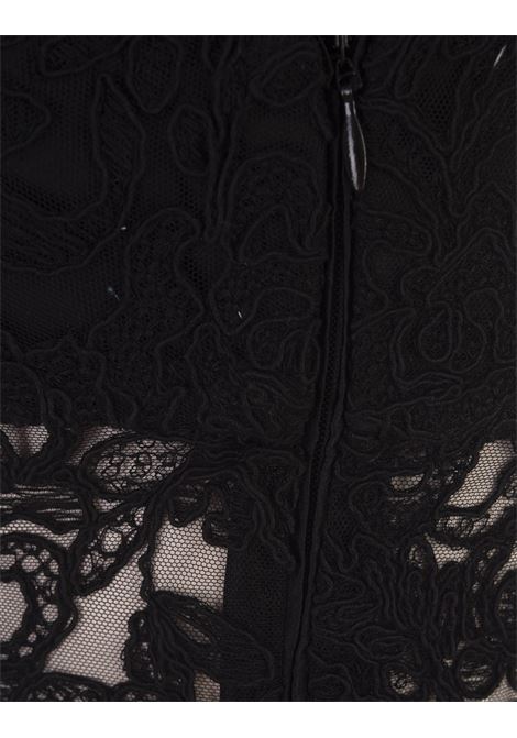 Black Bustier Top With Lace ERMANNO SCERVINO | D442L317EHL95708