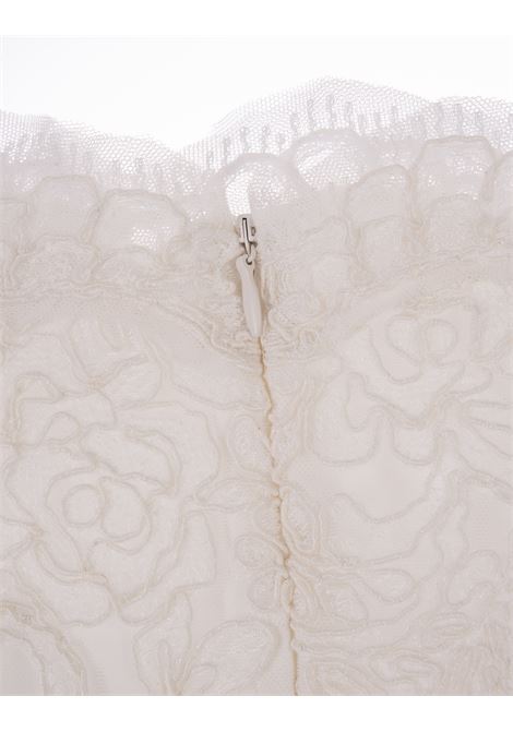 White Floral Lace Mini Skirt ERMANNO SCERVINO | D442O300EHL10602