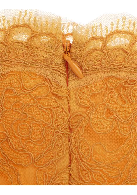 Yellow-Orange Floral Lace Mini Skirt ERMANNO SCERVINO | D442O300EHL41050
