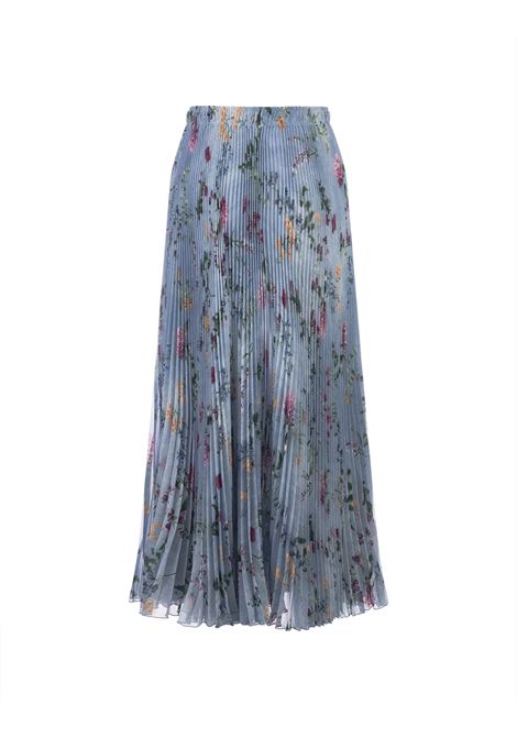 Midi Pleated Skirt With Floral Print ERMANNO SCERVINO | D442O309VYAS4405