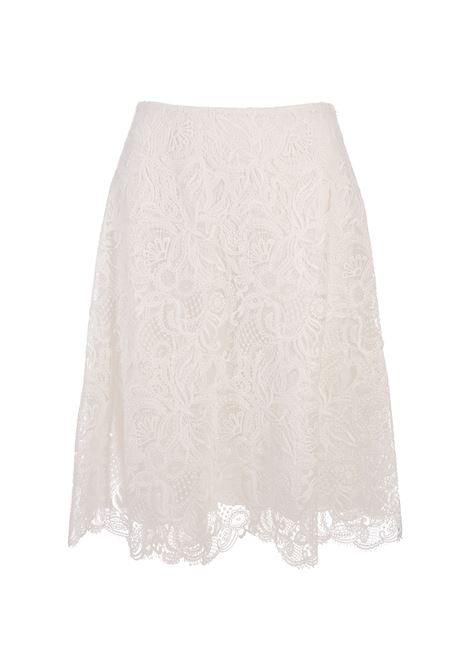 Short A-line Skirt In White Lace ERMANNO SCERVINO | D442O317BXV10602