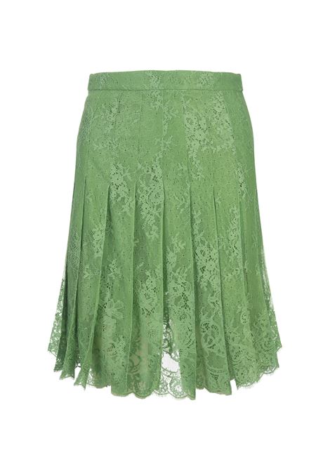 Green Lace Pleated Skirt ERMANNO SCERVINO | D442O329BJI56322