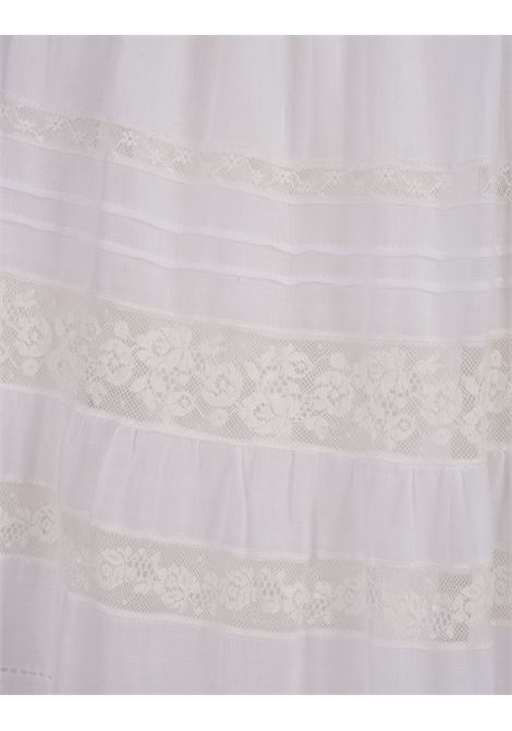 Long White Rami? Skirt With Valencienne Lace ERMANNO SCERVINO | D442O708CSTUG10601