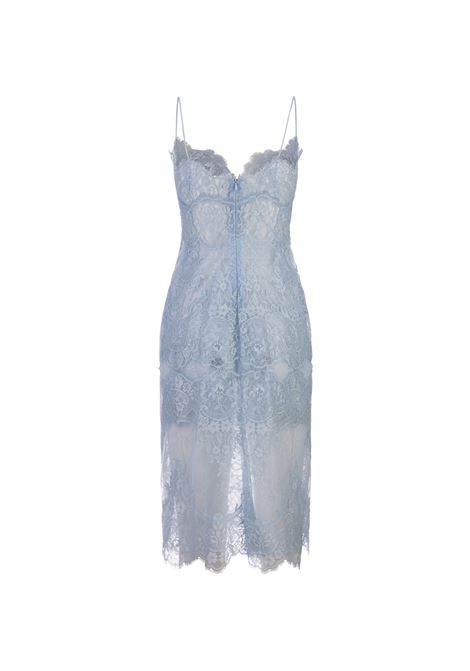 All-Over Light Blue Lace Lingerie Dress ERMANNO SCERVINO | D442Q307QEU64010