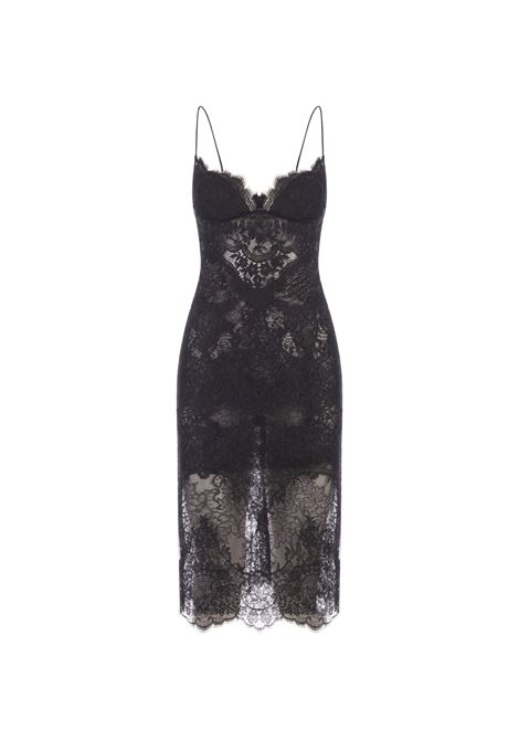 All-Over Black Lace Lingerie Dress ERMANNO SCERVINO | D442Q307QEU95708