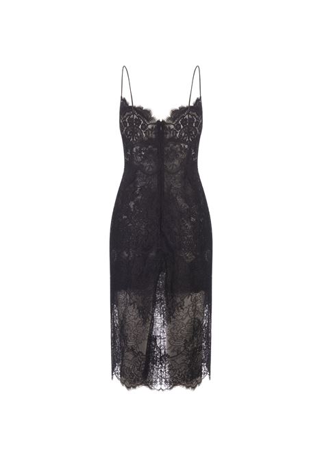 All-Over Black Lace Lingerie Dress ERMANNO SCERVINO | D442Q307QEU95708