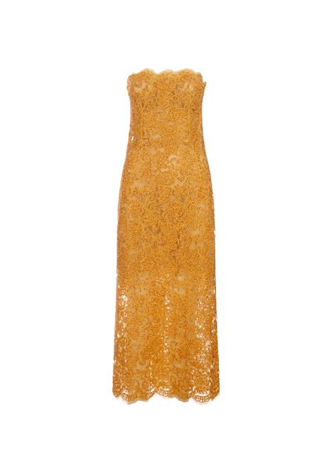 Lace Longuette Dress With Micro Crystals ERMANNO SCERVINO | D442Q343CTEHL41050