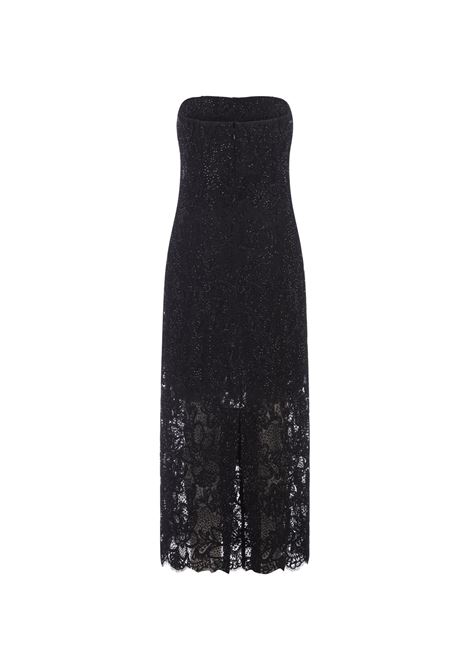 Midi Dress In Black Lace With Crystals ERMANNO SCERVINO | D442Q361CTBQZ95708
