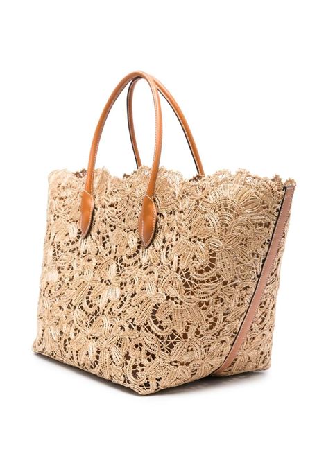 Natural Raffia Lace Shopping Bag ERMANNO SCERVINO | D443S354PYVB4252