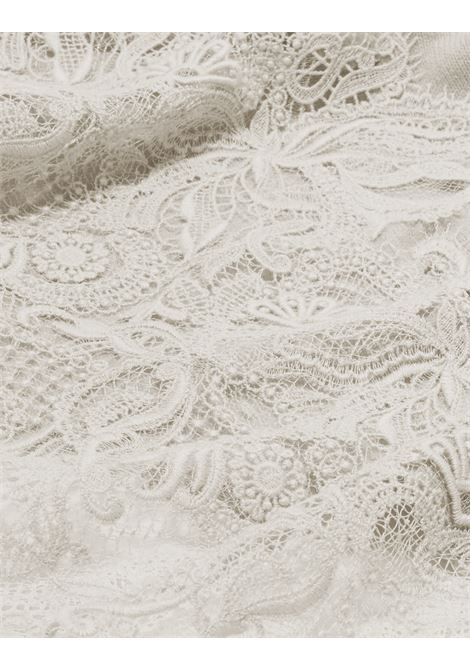 White 100% Cashmere Knitted Mantella ERMANNO SCERVINO | D445D300APPYU10602