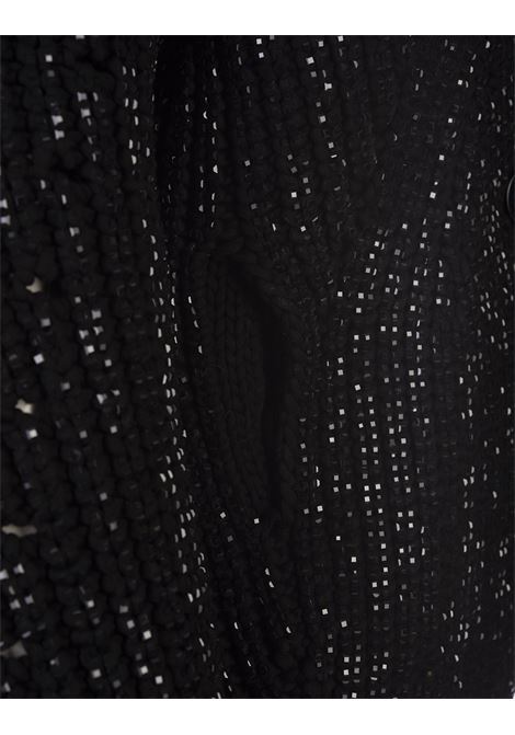 Pearl Stitch Cardigan In Black ERMANNO SCERVINO | D445D303CTSQE95708