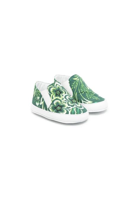 Sneakers Con Stampa Paisley Verde ETRO KIDS | GU0626-P0417719AV