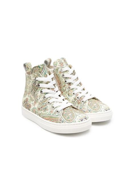 High Sneakers With Multicolored Paisley Motif ETRO KIDS | GU0A26-Z2176102MC