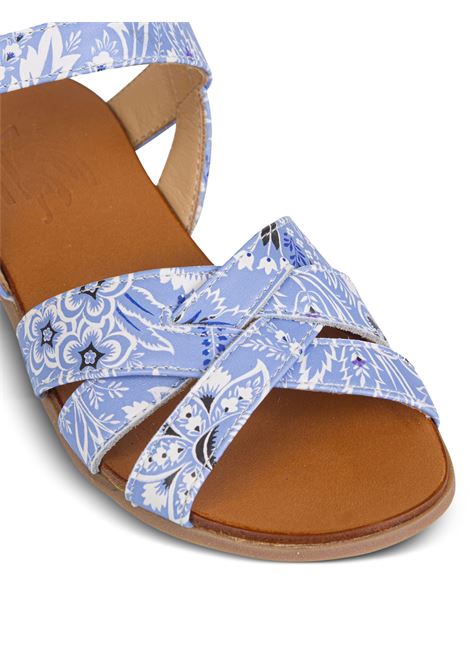 Light Blue Sandals With Paisley Motif ETRO KIDS | GU0A36-Z2193654AV